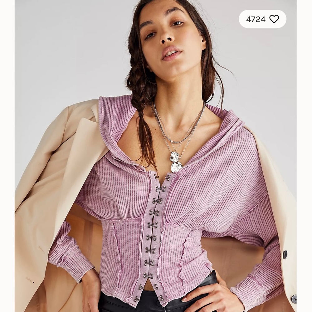 Free People Girl’s Night Thermal Hoodie